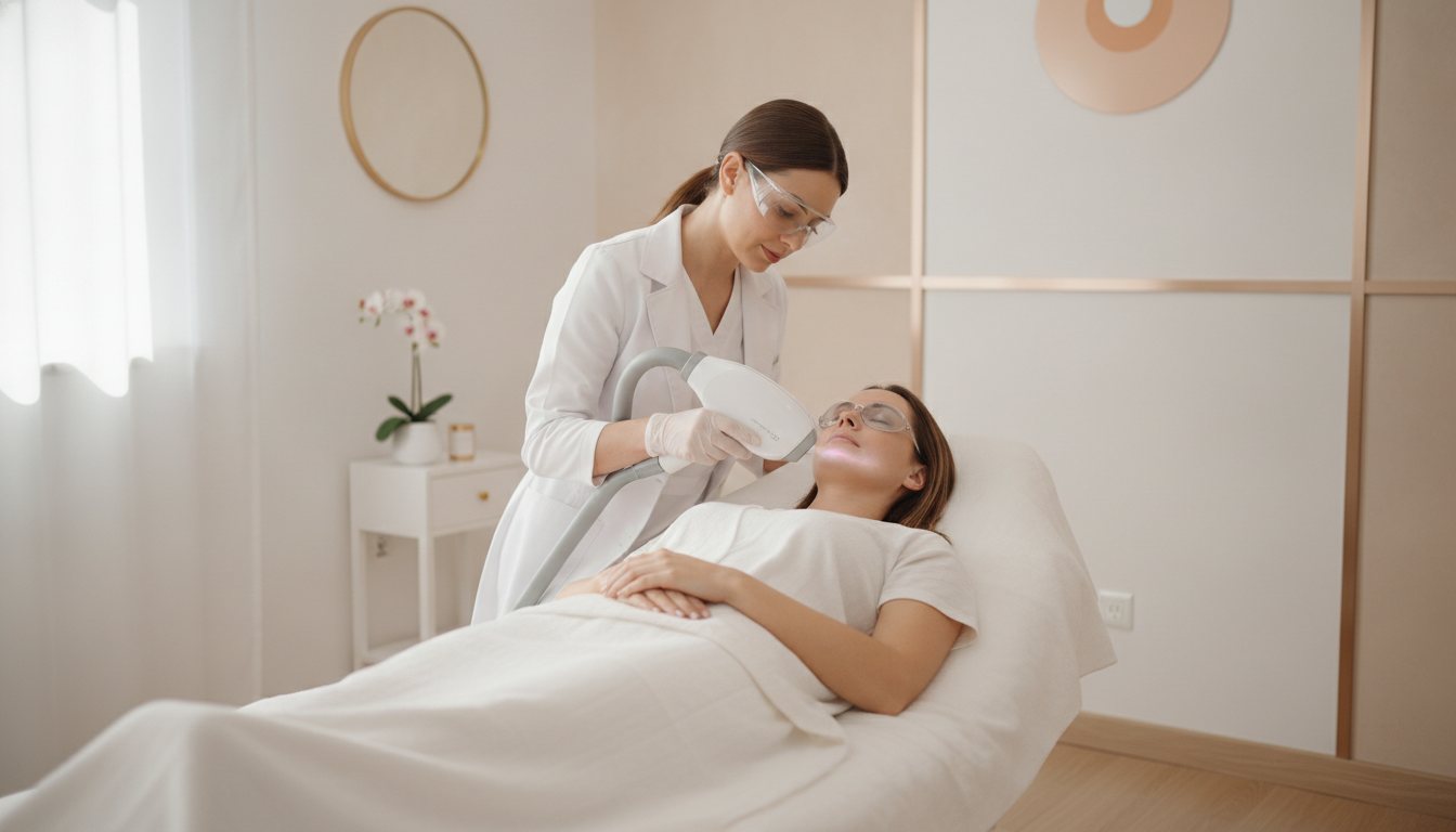 Fractional laser skin resurfacing treatment at Elite Body Contour & Drip Bar